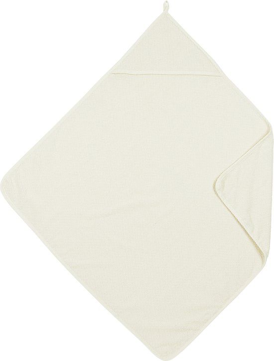 Meyco Baby Popcorn badcape - natural - 75x75cm