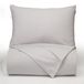 Icecat Percale coton drap, gris, 160x220 cm