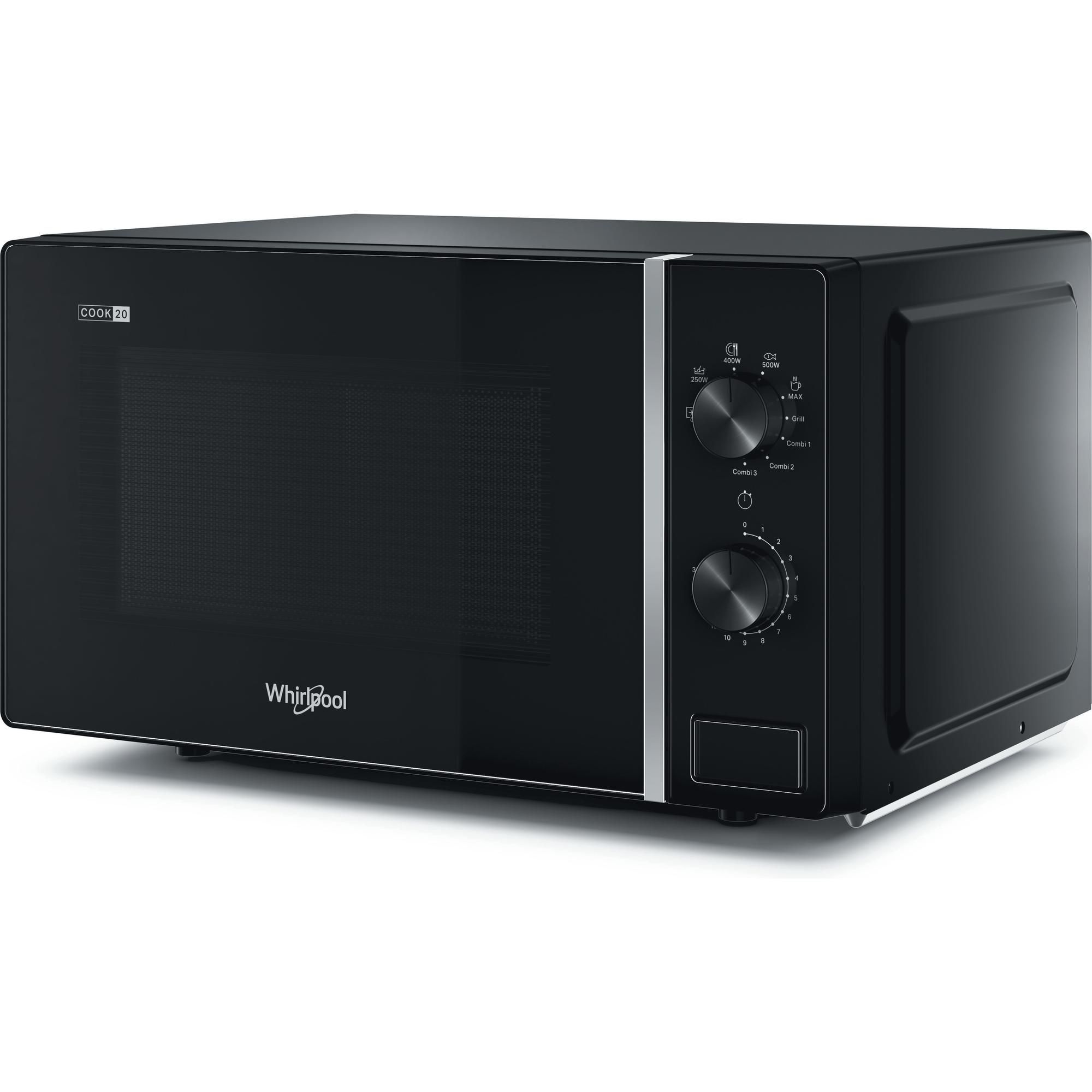 Whirlpool MWP 103 B Aanrecht Grill-magnetron - 20L, 700W, Zwart