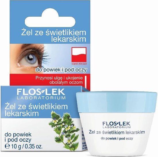 FlosLek Laboratorium Floslek - Żel ze świetlikiem lekarskim do powiek i pod oczy 10g