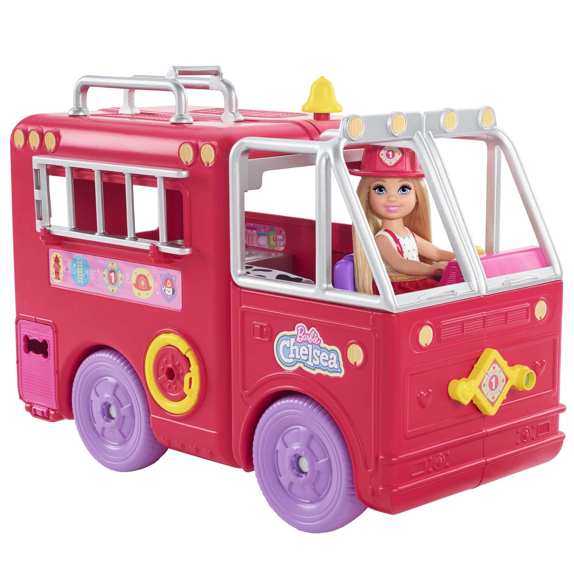 Barbie Chelsea Fire Truck Vehicle Playset with Chelsea Doll & Accessories