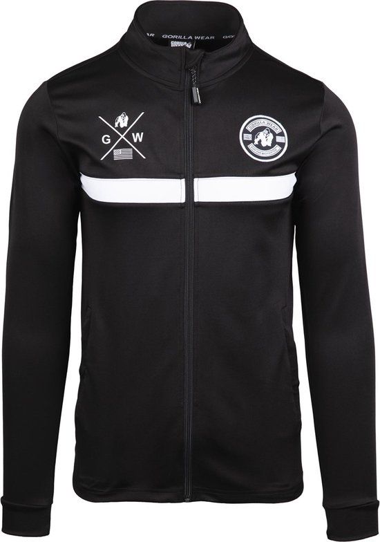 Gorilla Wear Vernon Track Jacket - Black - L - Unisex - Kids