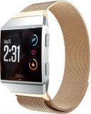 Strap-it Milanees Smartwatch bandje - Geschikt voor Fitbit Ionic - Rosé Goud - Maat L