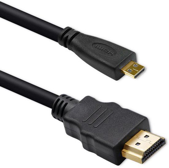 Qoltec HDMI naar Micro HDMI Kabel - 4K - 30Hz - Goud - 1.5m