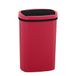 FDW Afvalemmer met sensor en deksel, kunststof, 50 liter, keukenafvalemmer, smart, automatisch, contactloos, elektrische vuilnisbak, waterdicht, rood