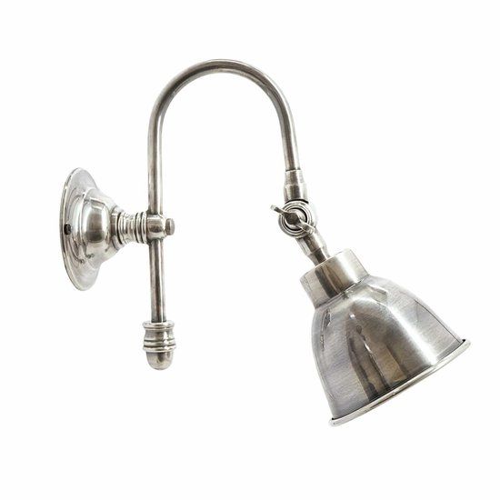 Loberon Wandlamp Gemma antiekzilverkleurig
