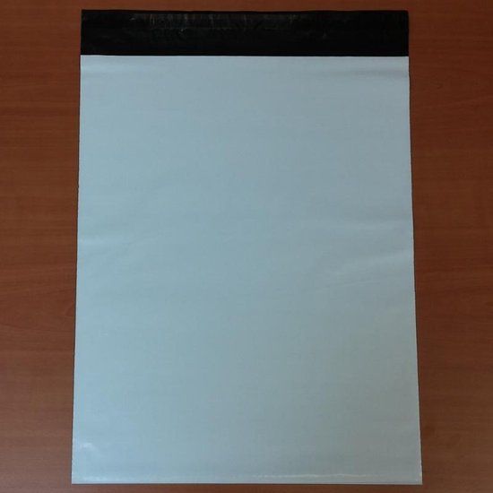 100 Coex verzendzakken 340 x 430 + 50 mm 60 micron - Lichtgrijs - Merkloos