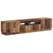 vidaXL - LED - tv-meubel - HOORN - 3 - st - Oud - hout - Bewerkt - hout