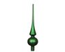 Decoris Sapin de Noël Sommet 26cm en Verre, Couleur Vert