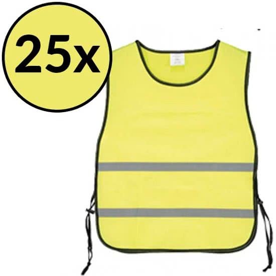 CiclÃ³n Sports veiligheidshesje - veiligheidsvest - hesjes - geel 25x