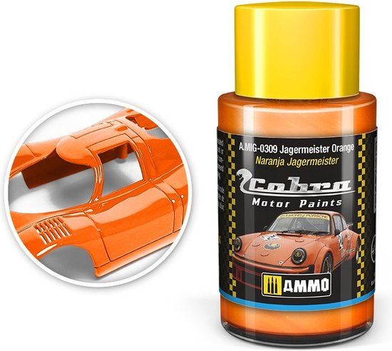 AMMO MIG 0309 Cobra Motor Paints - Jagermeister Orange - Matt - Acryl - 30ml