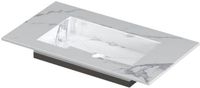 Wastafel INK Wastafel Keramische Slab Envelop Bak Zonder Kraangat - 800x450x10 mm - Statuario Glans