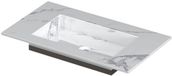 Wastafel INK Wastafel Keramische Slab Envelop Bak Zonder Kraangat - 800x450x10 mm - Statuario Glans
