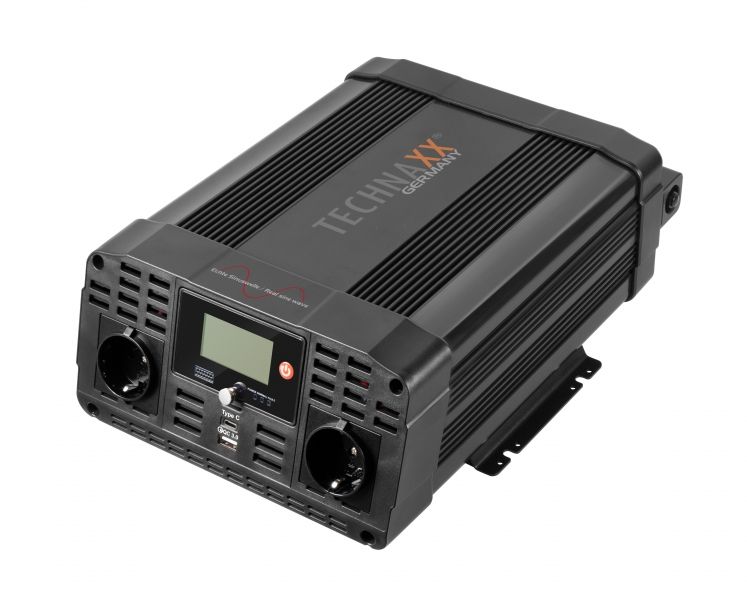 Technaxx TE22 - 2000W Auto Power Inverter - 12V to 230V with USB