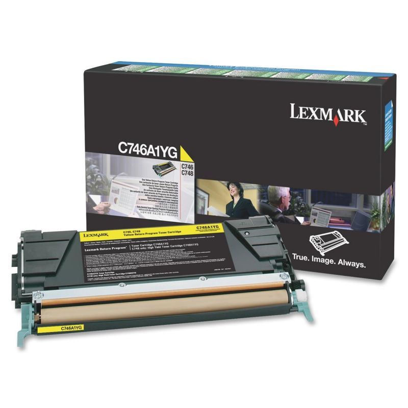 Lexmark C746A1YG Yellow Toner Cartridge - 7,000 Pages
