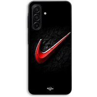 Nike Hoesje voor Samsung Galaxy A57 Nike-logo rood op zwarte achtergrond Maniacase