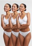 Urban Classics Rip Slip 3-Pack Slip set - Dames - XL - Wit