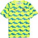 PUMA Opwarmshirt OM 2025/26 Geel Polyester Korte Mouw Dierenprint L