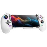 Mars Gaming MGPXPRO, Gamepad Bluetooth 5.0 2in1, Smartphonehouder tot 7", Hall Effect magnetische joysticks en triggers, Macro- en Turbo-knoppen, PS4|Switch|Switch 2|PC|Android|iOS 13.0+, Wit