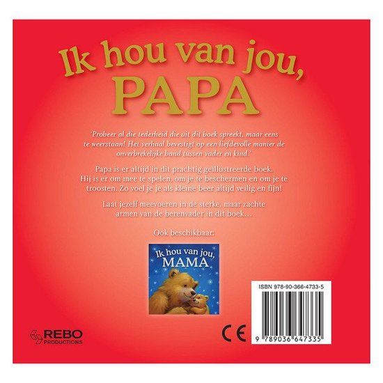 Ik hou van jou, papa - Hardcover - 22 maart 2024 - Melanie Joyce - Rebo Productions