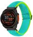 By Qubix Qubix - Geschikt voor Garmin bandje - 22mm Quickfit - Elastische Solo Loop nylon bandje - Mintgroen met groen - Geschikt voor Garmin Quatix 8 - 47mm