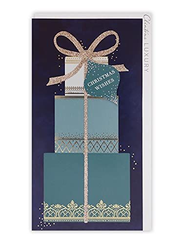 Clintons: Stacked Present Money Holder Christmas Card