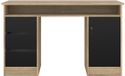 Giga Living Bureau Function Plus - Zwart/Naturel - 126x55x76cm