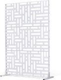 VEVOR Screen Room Divider Privacy Scherm Scheidingswand Vrijstaand 120x50.8x193cm Wit