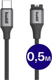 Buddi Flex - Garmin Watch Kabel - USB-C - 0.5m - Zwart