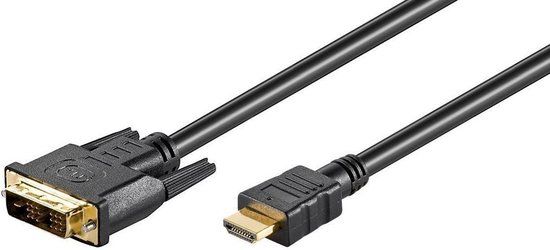 Microconnect HDMI naar DVI-D kabel - 5 m - Zwart