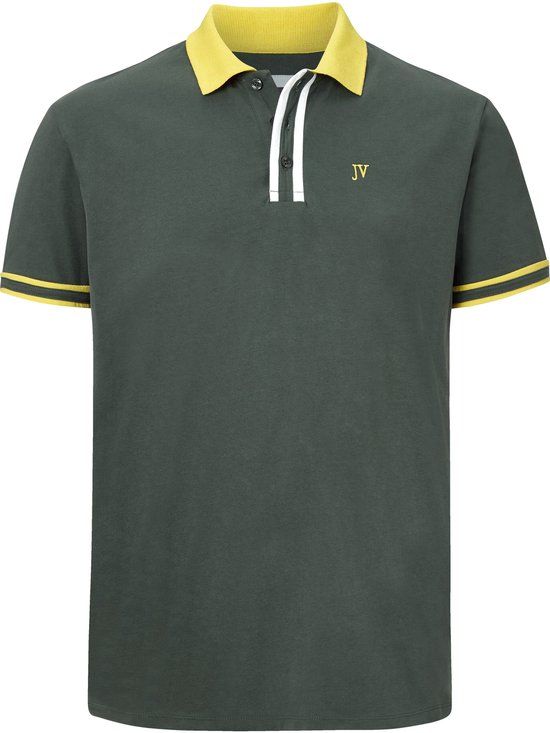 Jan Vanderstorm heren Poloshirt - 72/74 - blauw - Plus Size