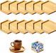 Sous-verres hexagonaux en bois - Set de 12