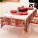 PETTI Artigiani Italiani - Kerst Tafelkleed Vlekbestendig Rechthoekig Tafelkleed voor Keuken, Motief Beige Rendier, 140x360 cm, 100% Made in Italy