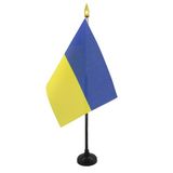 AZ FLAG Tafelvlag Oekraïne 15x10 cm