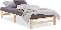 Homestyle4u Palletbed 90x200 cm - Massief houten bed - Natuur