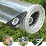 Merkloos / Sans marque Famanu Waterdicht transparant zeil voor terrassen en balkons - Wind- en regenbescherming 2,7 m