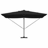 vidaXL Stokparasol Zwart 352 x 251 x 265 cm Aluminium