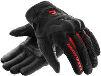 Rebelhorn Core Dames Motorhandschoenen - Zwart/Rood - Maat S