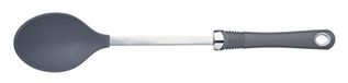 KitchenCraft Professional Kook- / Opscheplepel, Ergonomisch Handvat, Nylon, 35,5 x 6,5 x 3 Centimeter, Grijs, KCSGSNS