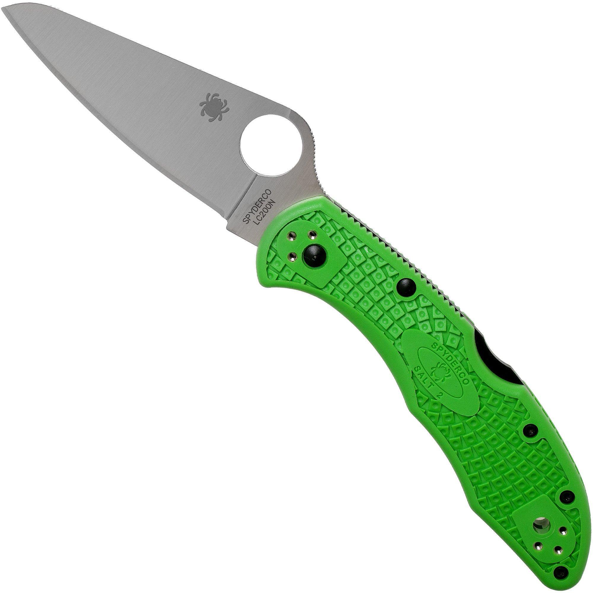 Spyderco Salt 2 Green LC200N C88FPGR2 zakmes