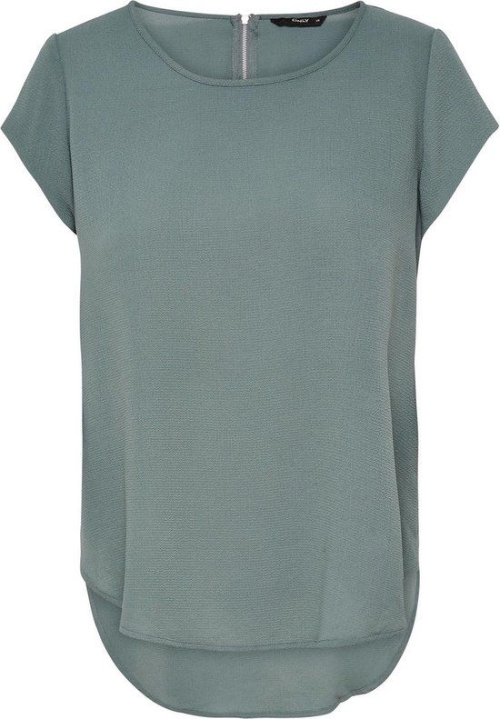 ONLY ONLVIC S/S SOLID TOP NOOS PTM Women's T-shirt - Size 34 - Green