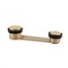 EVI Herrajes I-164-LMT Deurstopper Messing Satijnmat/Zwart Rubber