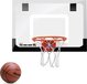 SKLZ Pro Mini Hoop XL Basketbalbord - Transparant/Grijs/Zwart/Oranje - 58x40cm
