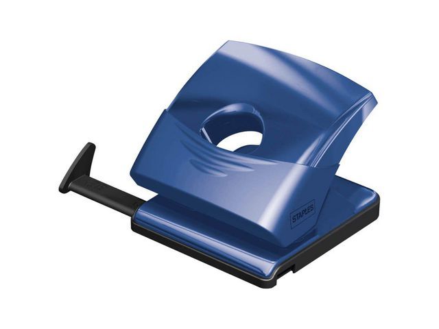 Staples Perforator - 2-Hole Punch - Transparent Blue