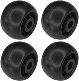 cyclingcolors 4x kunststof rollen 40mm zwarte rolgeleider rol meubel bed schuifdeur lade kast