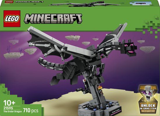LEGO Minecraft De Enderdraak Draak Speelgoed voor Kinderen en Kinderkamer Decoratie 21595