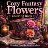 Fantasy Flowers Coloring Book: Relaxing Floral Designs for Adults, Cozy Stress Relief & Mindfulness
