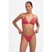 Beachlife bikinibroekje met textuur koraalrood