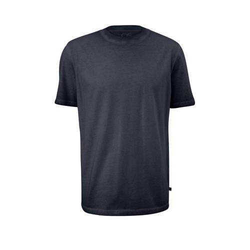 Q/S by s.Oliver regular fit T-shirt donkerblauw