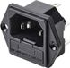 Tru Components TC-10088368 Prise d'appareil (froide) C14, montage vertical Nombre total de pôles : 3 10 A Noir 1 pièce(s)